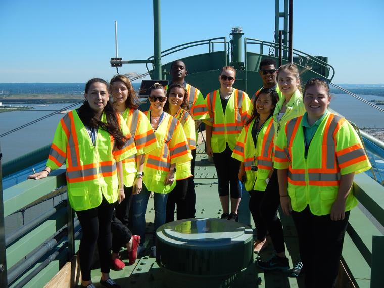 Summer interns at the Delaware Memorial Bridge