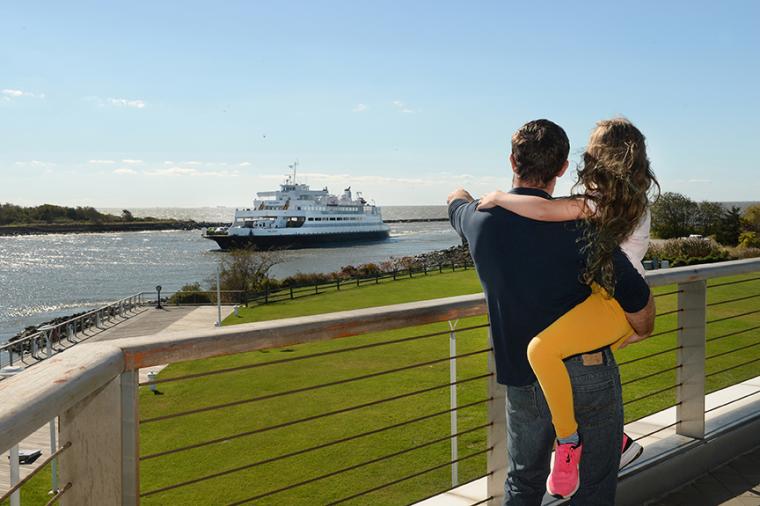 Watching the ferry