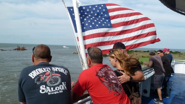 Motorcycle Riders Aboard the Cape May Lewes Ferry