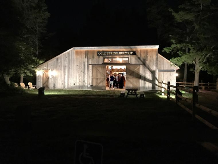 Cold Spring Brewery, built in 2016 with old barn wood in an 1804 barn style