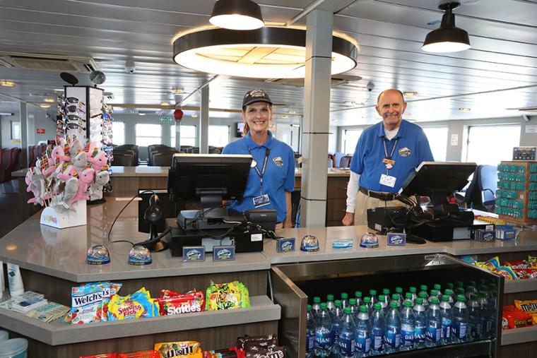 food and retail employees aboard the Cape May-Lewes Ferry