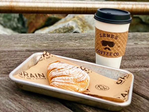 Breakfast at the Lewes Coffee Company, located at the Lewes Ferry Terminal