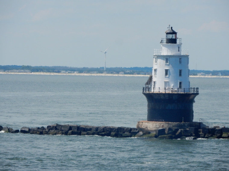 Harbor of Refuge LIghthouse as seen from the Cape May-Lewes Ferry