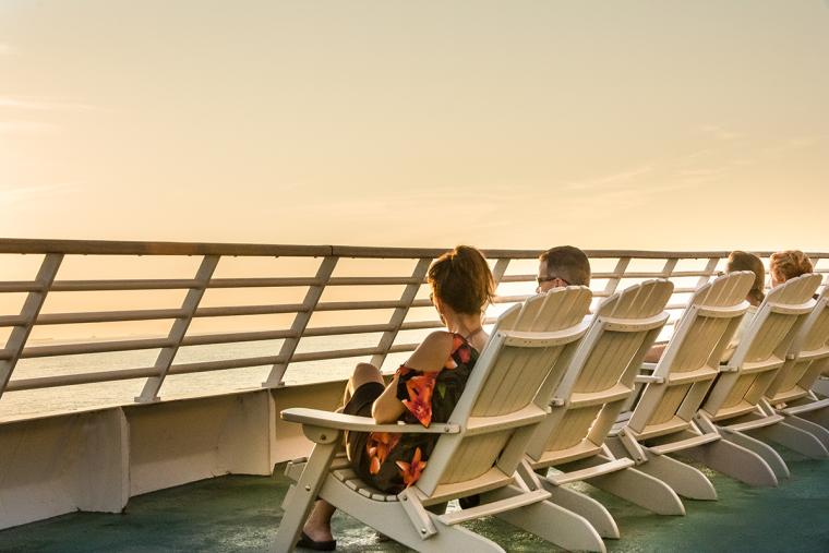 Relaxing at Sunset Aboard the Cape May Lewes Ferry