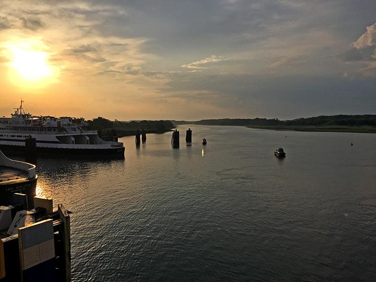 Sunrise over the Cape May Canal