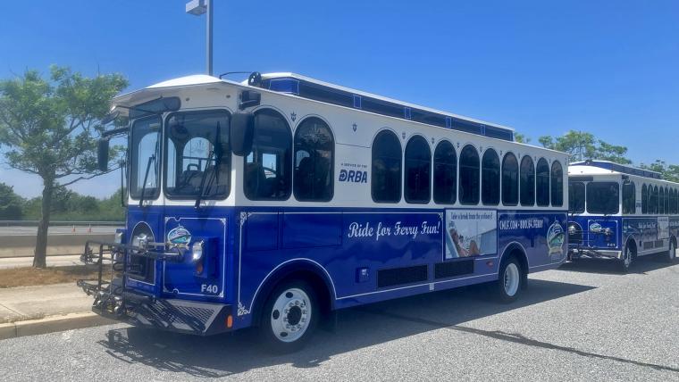 Cape May-Lewes Ferry shuttle in Cape May, NJ