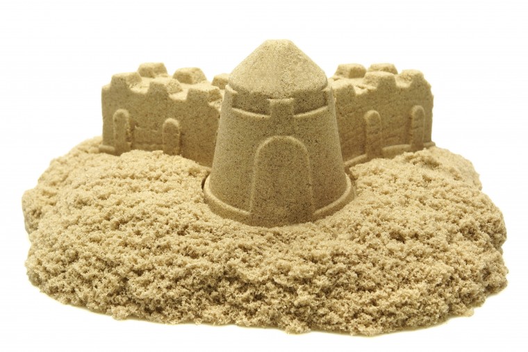 Sand castle silhouette