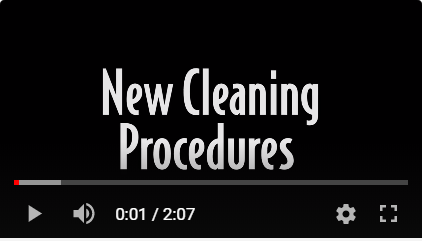 Title slide for video on new cleaning procedures initiated at the Ferry for COVID-19