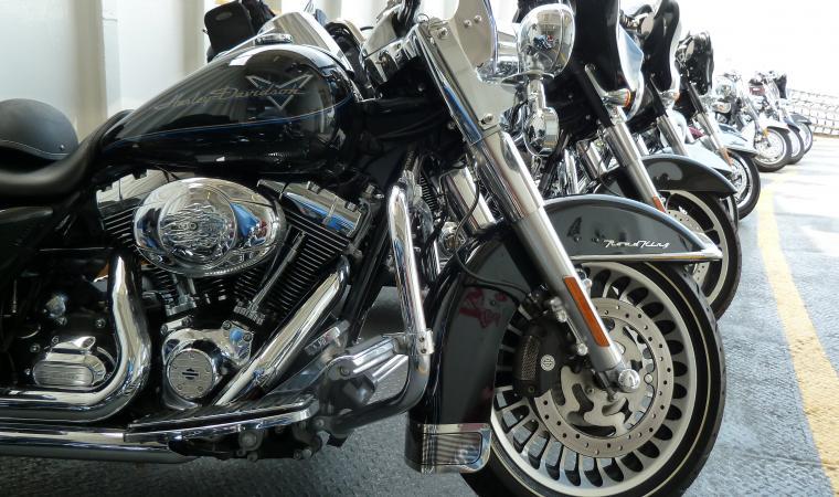Motorcycles aboard the Cape May Lewes Ferry