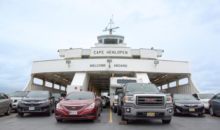 Vehicles aboard the Cape Henlopen