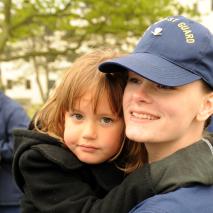 Parent carrying child