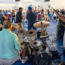 Delaware's premier rock n' roll party band, Glass Onion, rocks the Cape May-Lewes Ferry aboard the Rock the Boat cruise