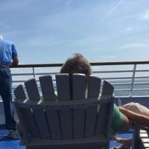 People on ferry