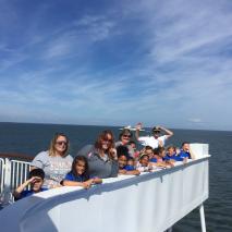 Group aboard the Cape May - Lewes Ferry