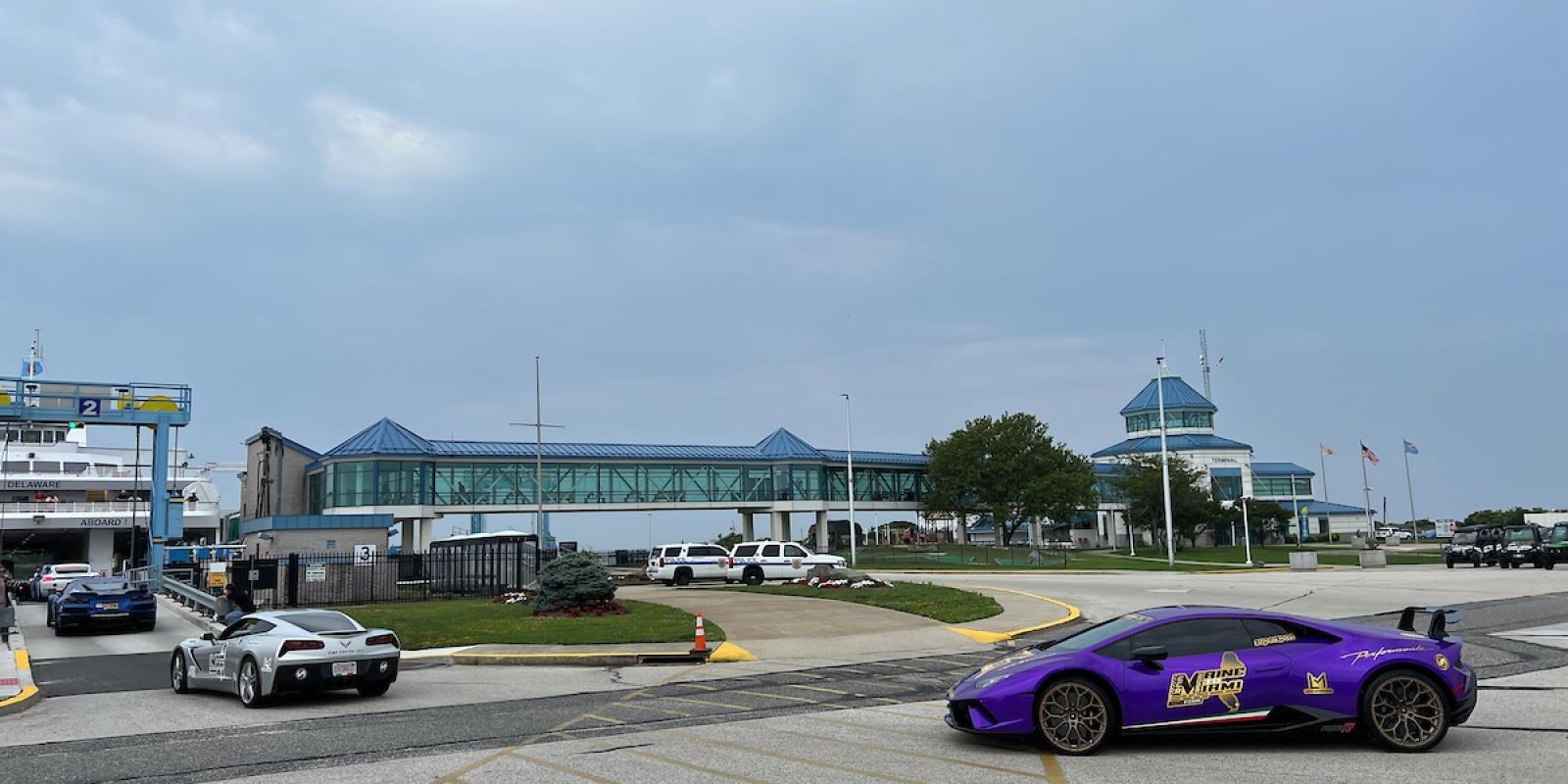 The Ferry Welcomes Sports Car Rally Group Onboard