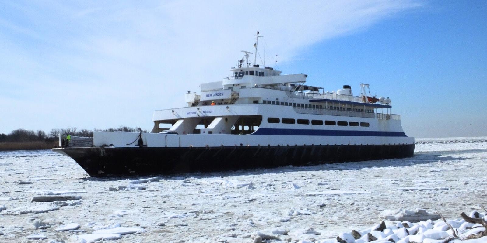 Ferry on ice 