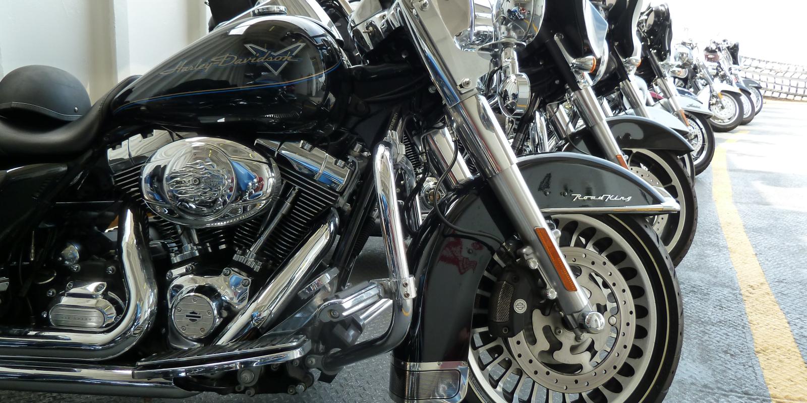 Motorcycles Take Rt. 9 To Sea Level