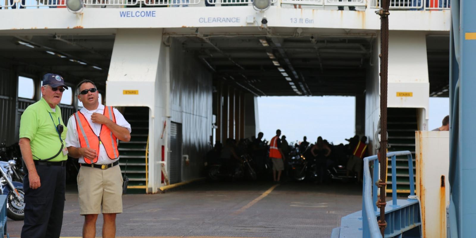 Boarding The Ferry