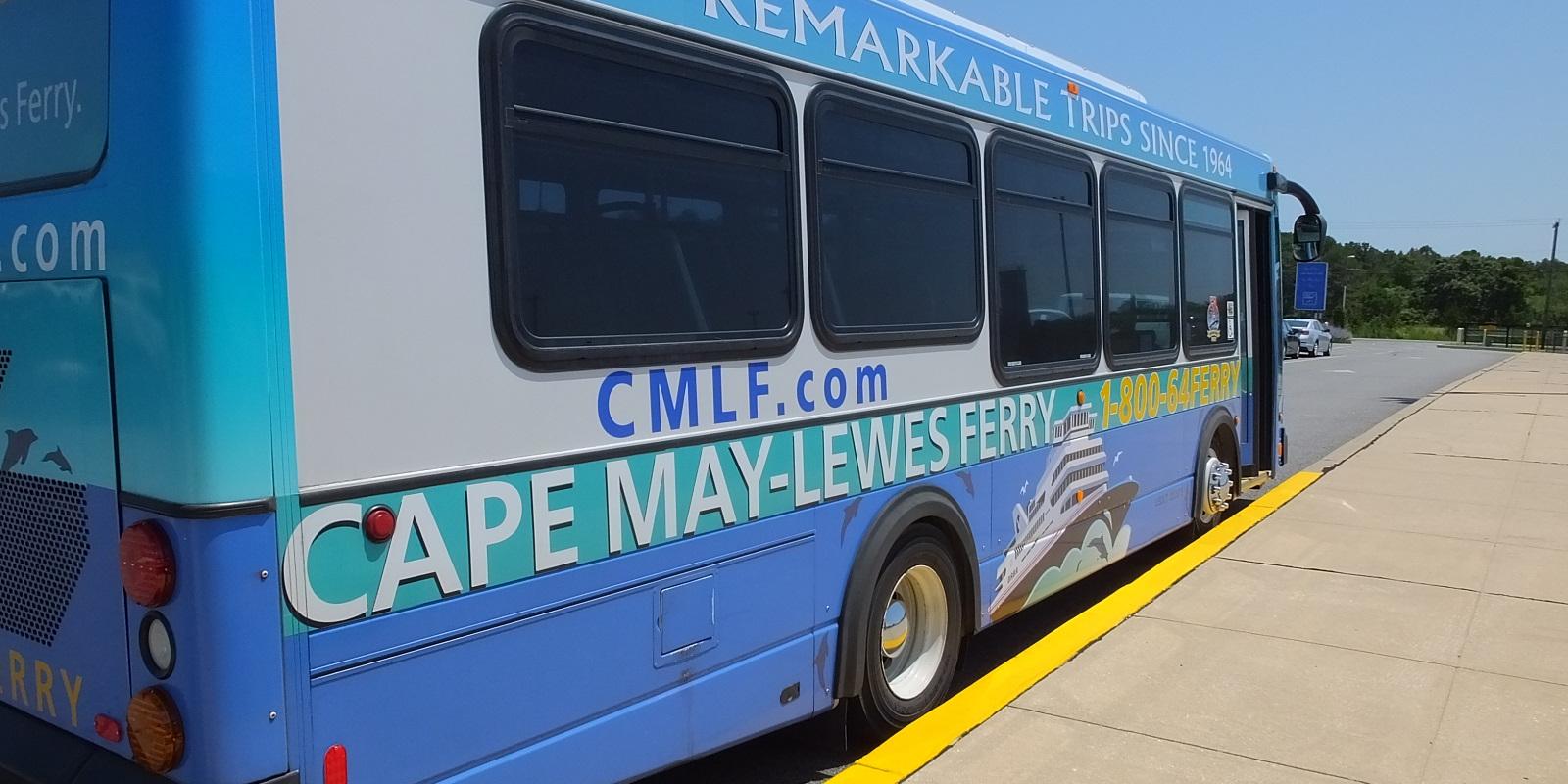 Cape May Lewes Ferry Shuttle shown in Lewes, DE