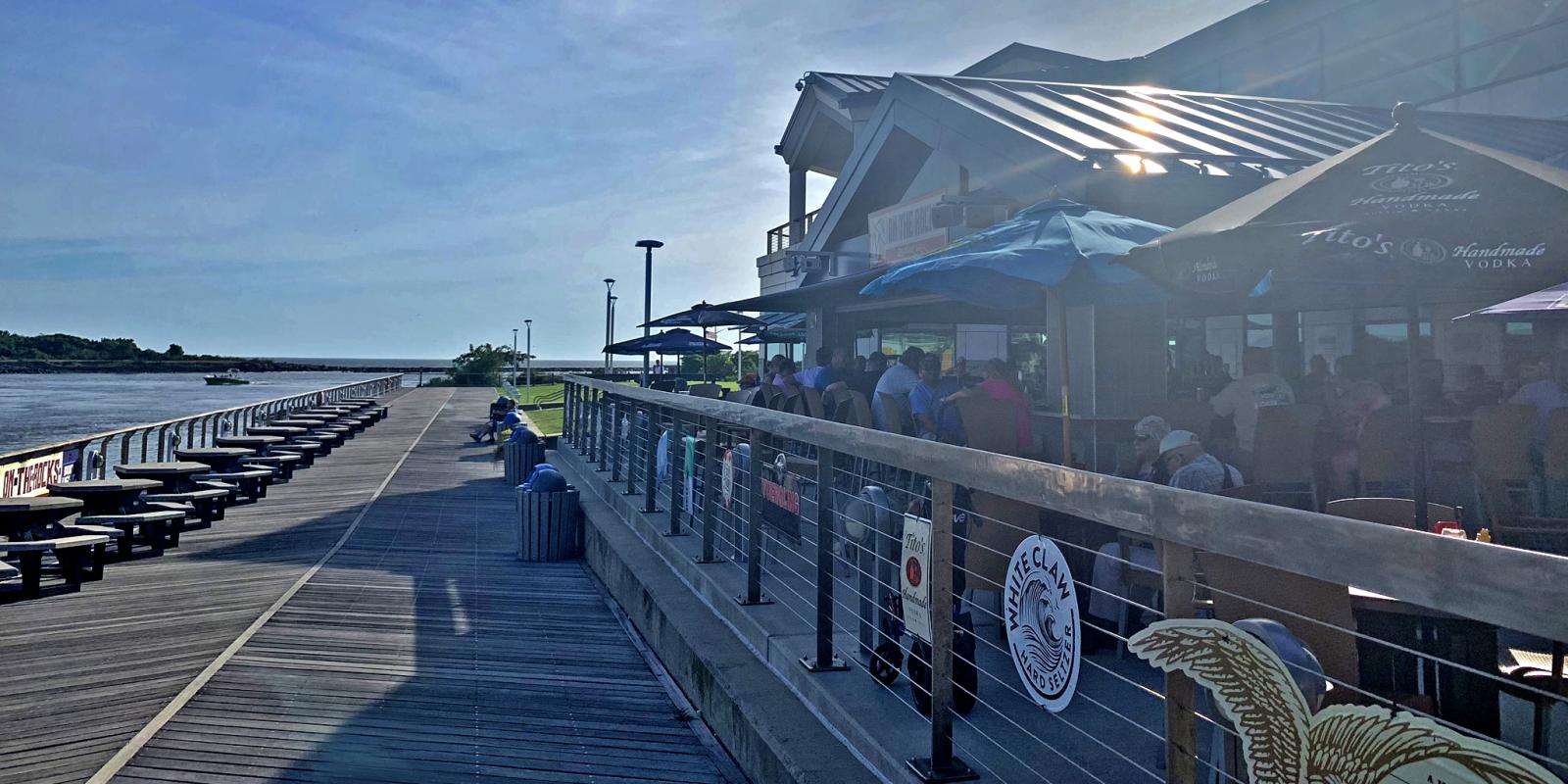 A sunny afternoon at On the Rocks in North Cape May, NJ