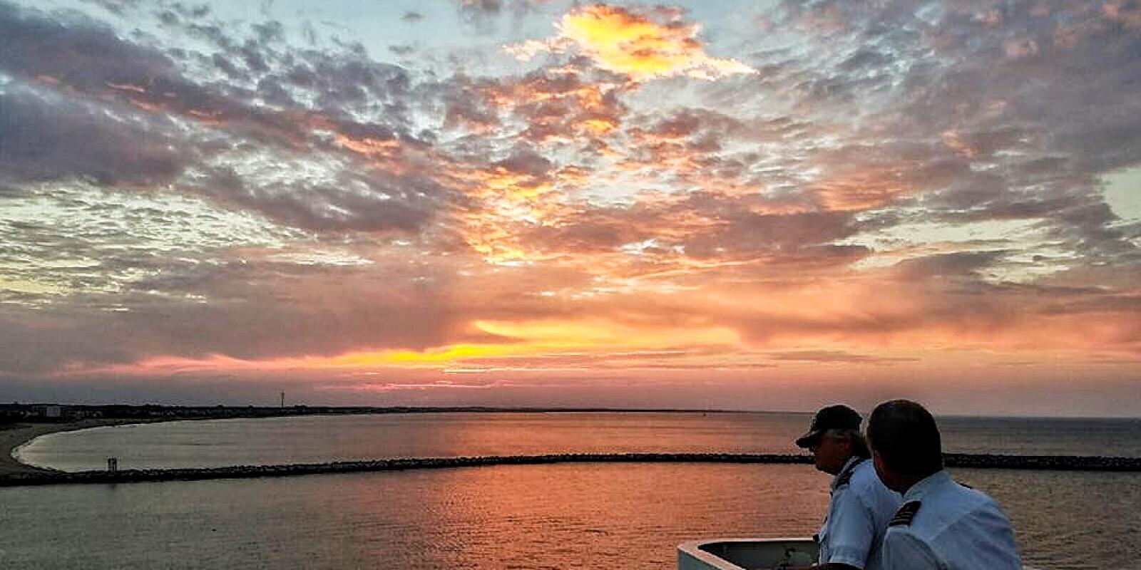 Sunset from the ferry