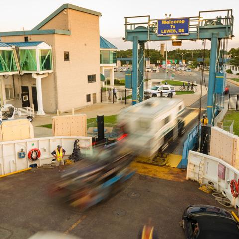 Timelapse of leaving the ferry