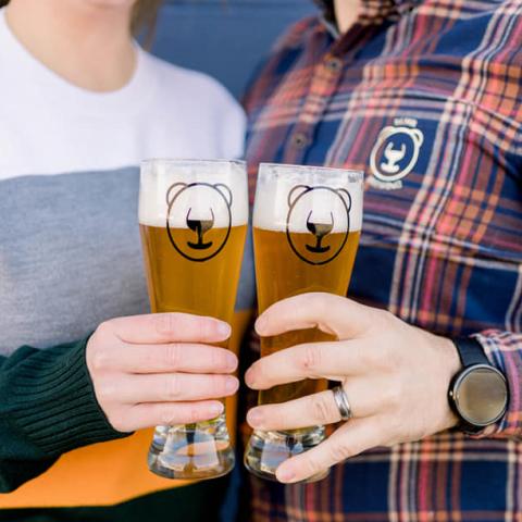 Glasses of beer from Behr Brewing Company in Cape May, NJ