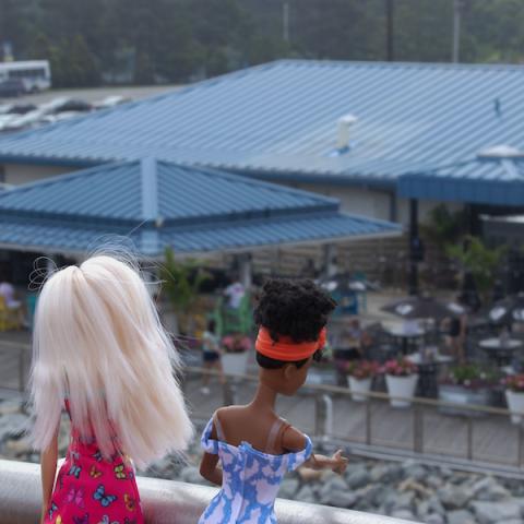 barbie arriving at lewes terminal looking at grain