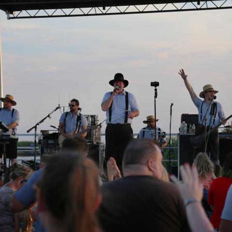 Amish Outlaws playing at the Cape May Concert Series