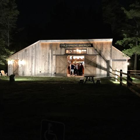 Cold Spring Brewery, built in 2016 with old barn wood in an 1804 barn style