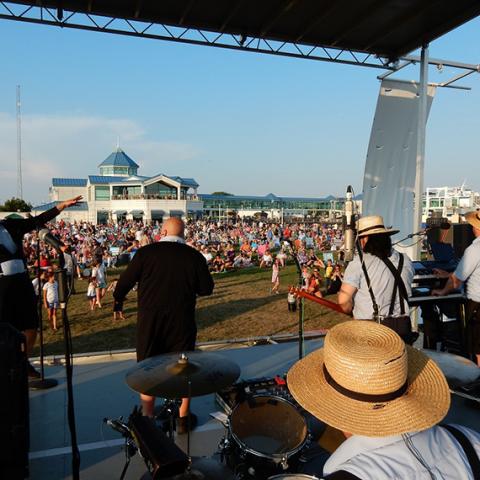 Amish Outlaws performing at the Cape May Lewes Ferry summer concert series
