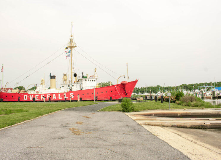 Overfalls ship in Lewes Delaware