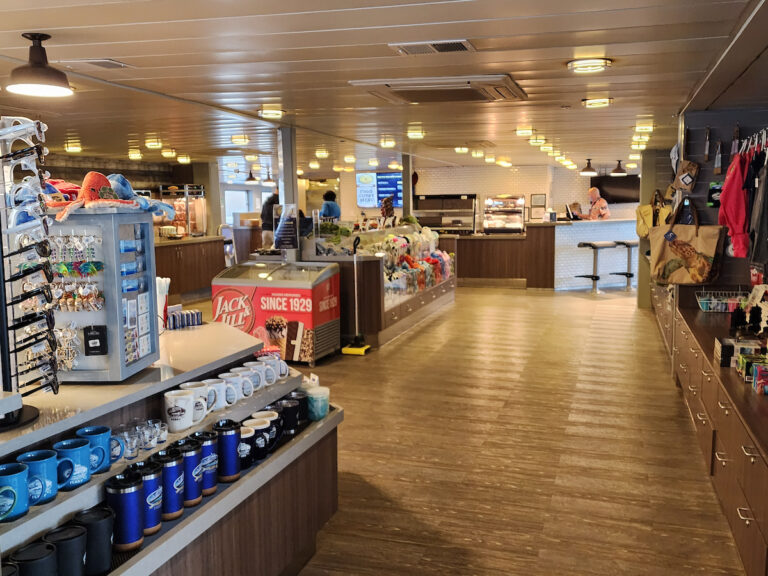 The Ferry Store on the Cape May - Lewes Ferry vessel MV New Jersey