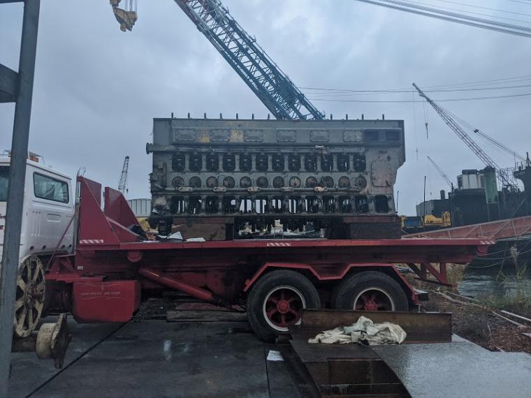 Old engines taken off board