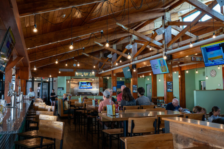 A photo the interior of Grain on the Rocks inside the Cape May - Lewes Ferry terminal in Lewes, Delaware.