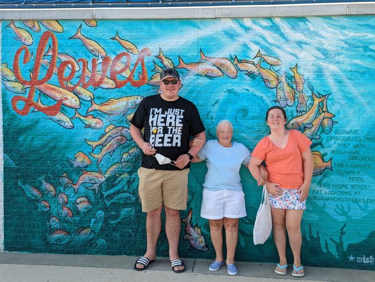 Erik and Grandma Joan in Lewes