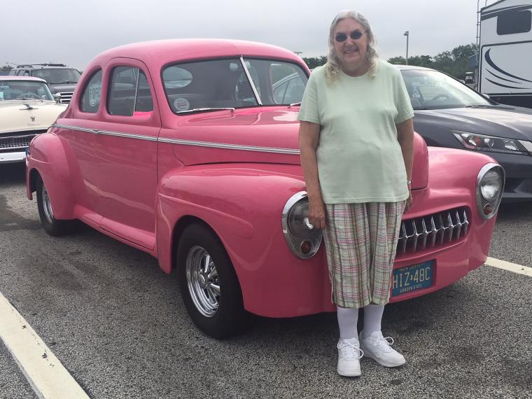 Judy Hoyle and her Ford Custom