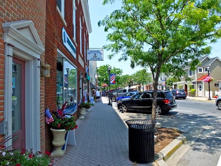 Lewes downtown trees