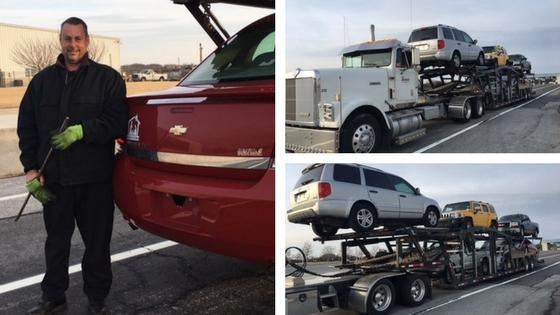 Richard Schmidt of Lorric Auto Transport and his 18-wheeler