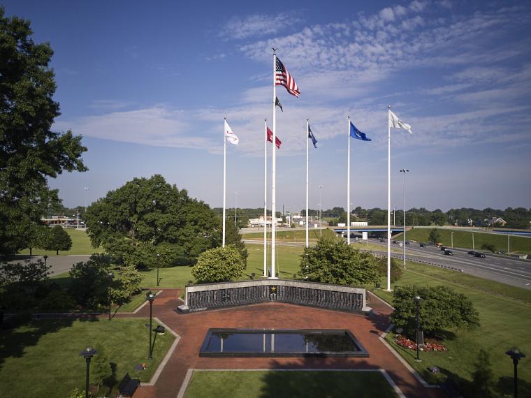 Veterans Memorial Park at the DRBA's New Castle, DE campus